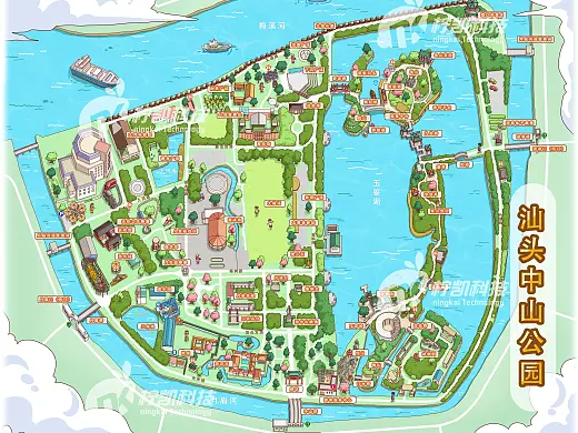 新竹镇景区手绘地图智慧导览系统给景区带来的收益